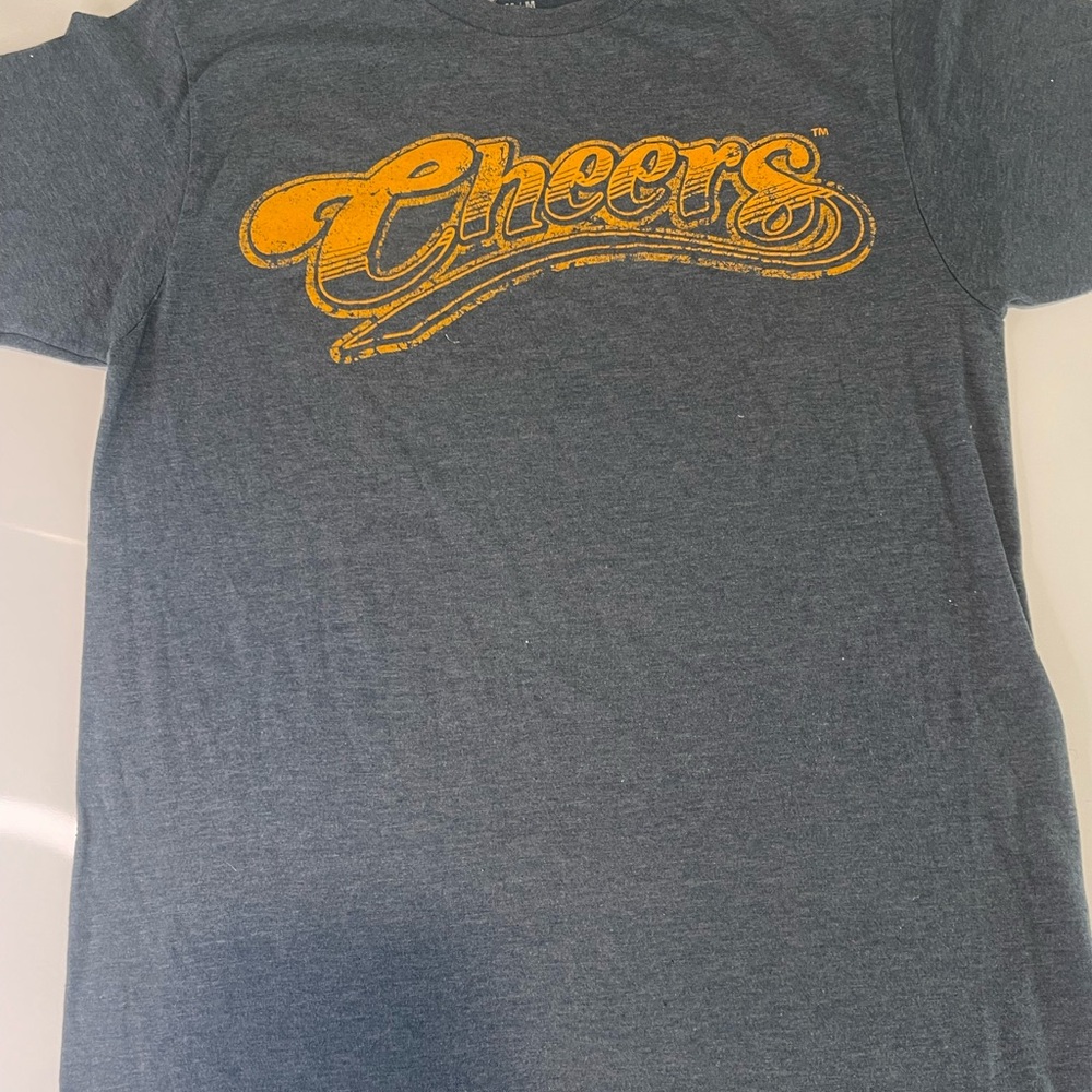 Men's Charcoal 'Cheers' Graphic Tee